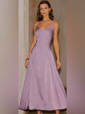 BRAND NEW Purple Satin Slip Maxi Dress
Size M